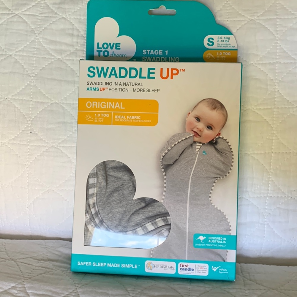 Swaddle Up baby swaddle, small, grey
